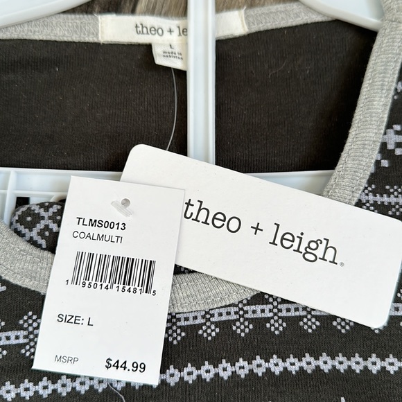 Theo + leigh Snowflake Fair Isle Christmas Pajamas - Picture 5 of 8